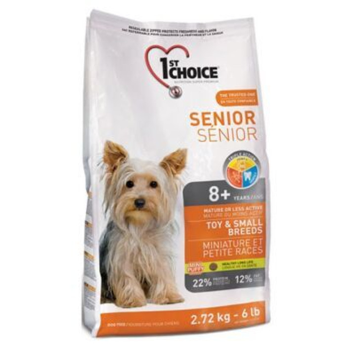 1st Choice Senior ToySmall Breeds для собак міні порід старше 8 років з куркою 2,72 кг