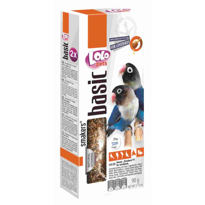 Lolopets Колосок для нерозлучників мед 2шт 72607