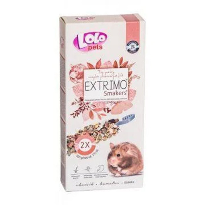Extrimo smakers ласощі для хомяків 100 г Lolopets 71167