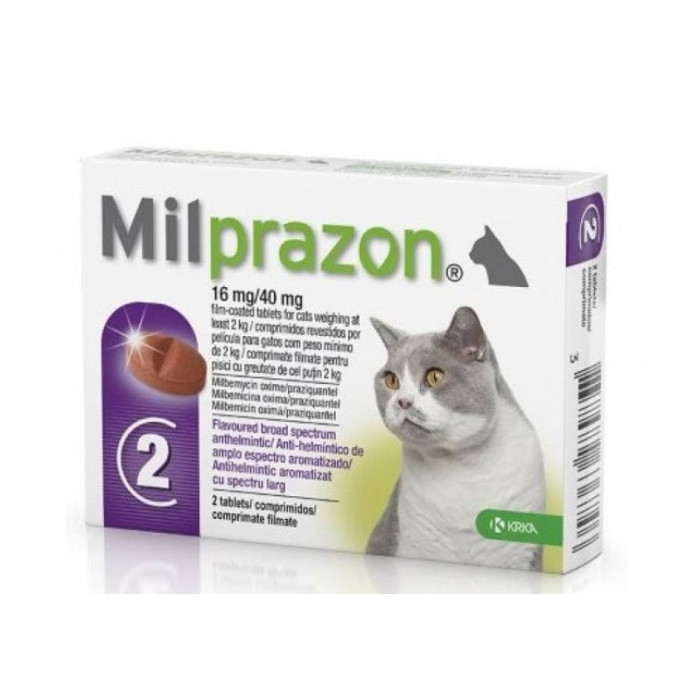 Мілпразон для кішок для котів 2-8кг 4 таб