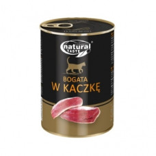 Dolina Noteci Natural Taste Cat консерви для кішок 400г мясні шматочки з качкою в соусі 303909