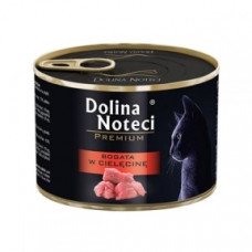 Dolina Noteci Premium консерви для кішок 185гр мясні шматочки з телятиною в соусі 383772303770