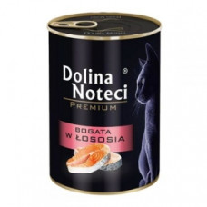 Dolina Noteci Premium консерви для кішок 400гр мясні шматочки з лососем в соусі 383734303732