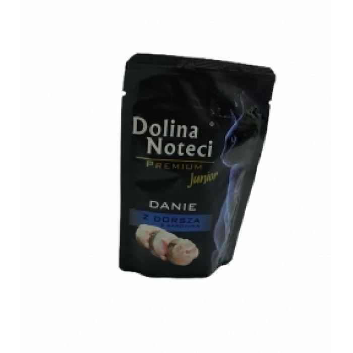 Dolina Noteci Premium Kitten 85гр з тріскою і сардиною 383222303220