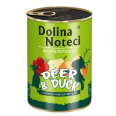 Dolina Noteci Premium Superfood консерви для собак 400г олень і качка 383628303626