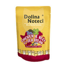 Dolina Noteci Premium Superfood Пауч для котів курка, яловичина, дорадо 85гр 304746