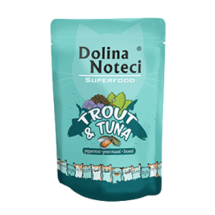 Dolina Noteci Premium Superfood Пауч для котів форель, тунець 85гр 304777