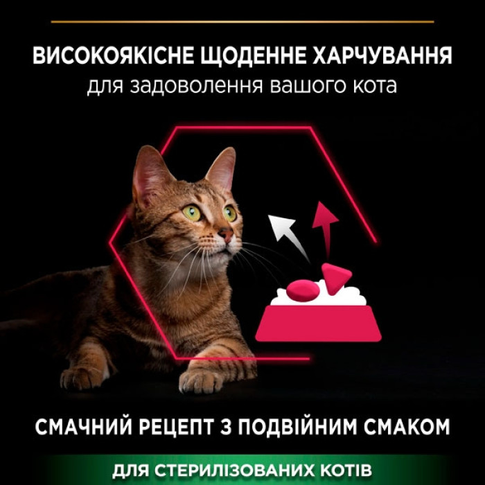 PRO PLAN Sterilised сухий корм для стерилізованих кішок з качкою, печінкою та рисом 1.5 кг
