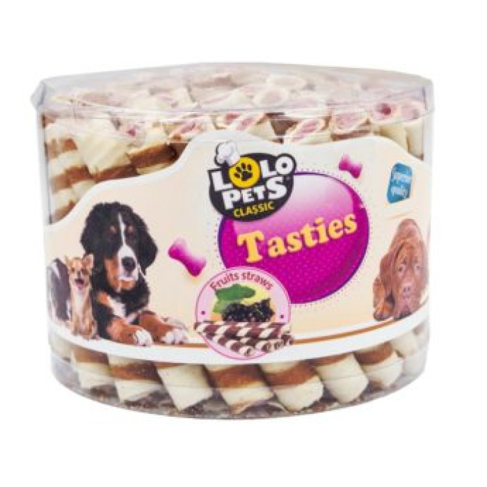 Lolo pets Банка трубочки фруктові 60шт 710 гр 80996