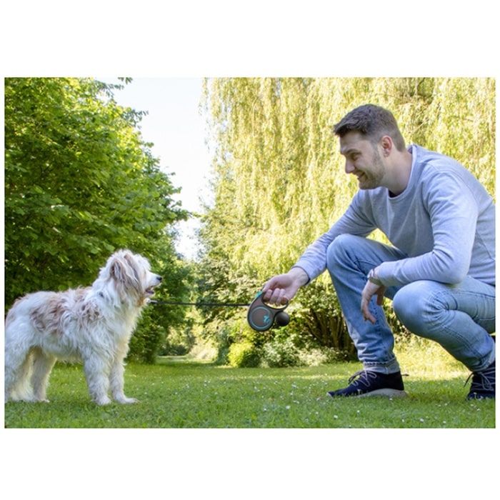 Рулетка Flexi (Флексі) design S 15кг 5м стрічка Чорна