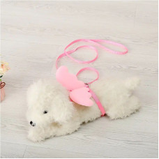 Комплект шлея + Повідець з крильцями стрічка Обєм грудей 22-32 см