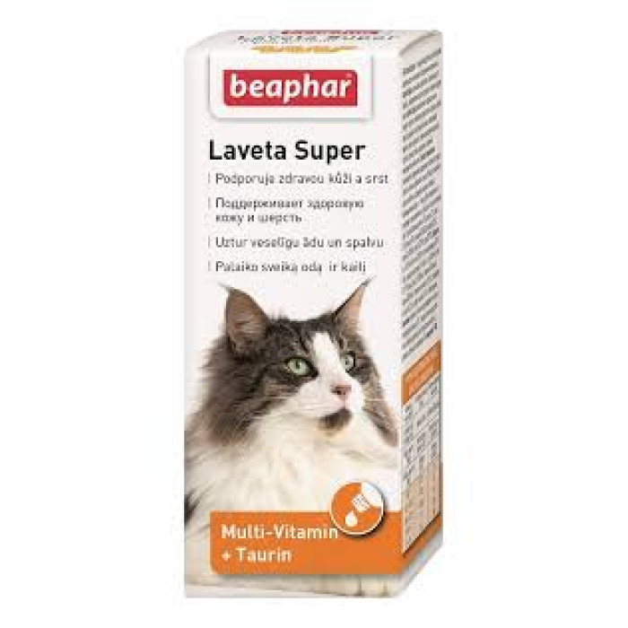 Laveta Super-вітаміни для шерсті кішкам Laveta Super For Cats-вітаміни для шерсті кішкам лавета, Beaphar 125241