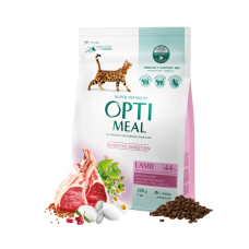 Optimeal з ягням для котів з чутливим травленням 4кг
