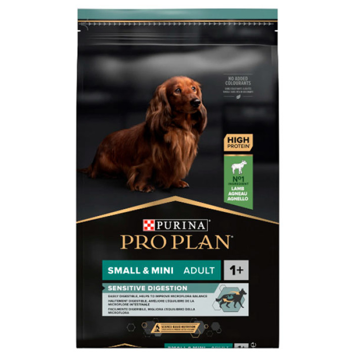 PRO PLAN Adult Small Mini Sensitive Digestion сухий корм для дорослих собак дрібних порід із чутливим травленням із ягням 7кг
