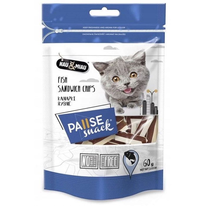 Бутерброди рибні ласощі для котів Pause Snack 60г 8263