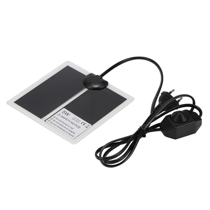 Килимок теплий для рептилій 5w 14 15 см