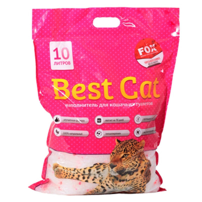 Наповнювач для котів Best Cat 10 л Рожеві квіти