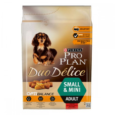 Акція Pro Plan Duo Delice Adult Small Mini сухий корм з яловичиною для собак 700г