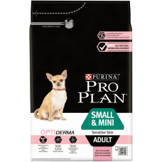 Акція Pro Plan ADULT Small  Mini Sensitive Skin Корм для дорослих собак дрібних порід з лососем і рисом 3кг