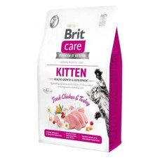 Brit Care Cat Grain Free Kitten Growth and Development сухий корм з куркою та індичкою для кошенят 7 кг