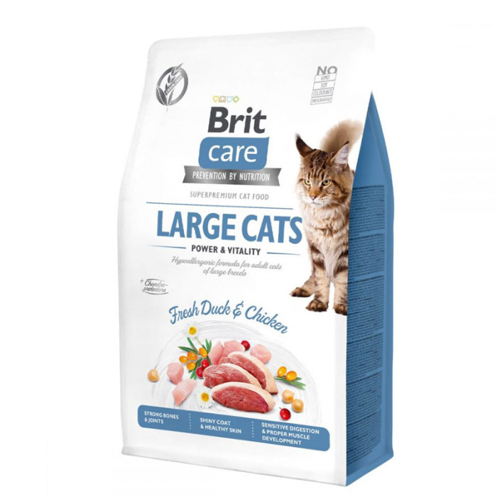Brit Care Cat Grain-Free Large Cats Power and Vitality сухий корм для кішок великих порід 7кг