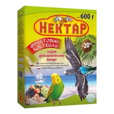 Корм НЕКТАР ФРУКТОВИЙ коктейль для хвилястих папуг 500г, Лорі НЕКТАР ФРУКТОВИЙ коктейль 500г м. Рівне