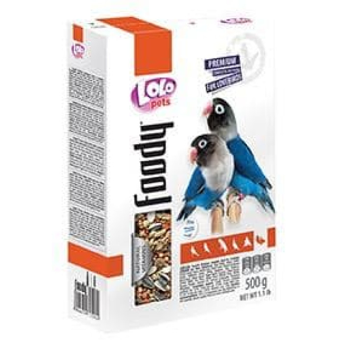 Повнораціонний корм для нерозлучників Lolo Pets 500 г