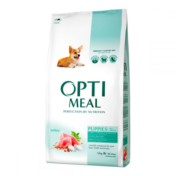 Optimeal Puppy All Breed сухий корм для цуценят всіх порід з індичкою 1,5 кг